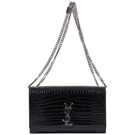 ysl crocodile messenger bag|YSL crocodile crossbody bag.